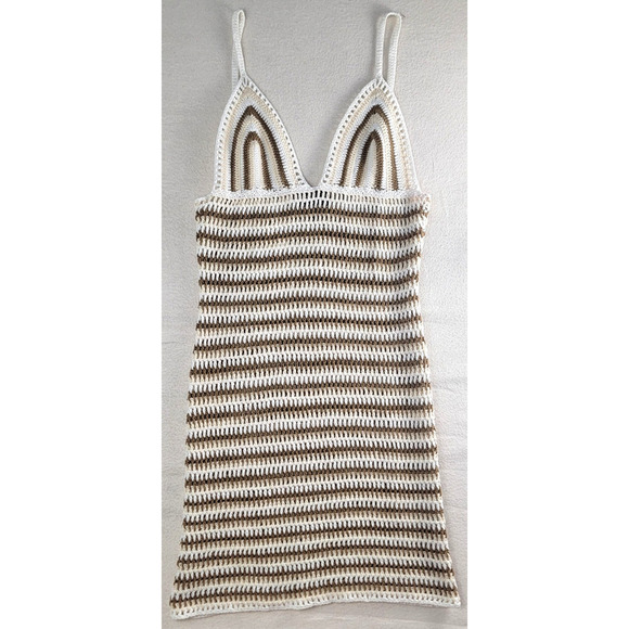 Bardot Dresses & Skirts - BARDOT Farrah Crochet Dress In Multi Stripe Cover Up Women's Size S US 4